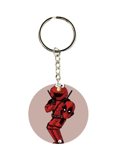 Deadpool Printed Double Sided Keychain