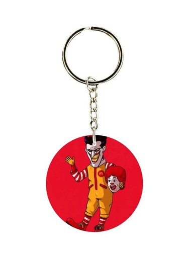 Joker Printed Double Sided Keychain