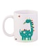 Dinosaur Printed Coffee Mug White/Blue/Red