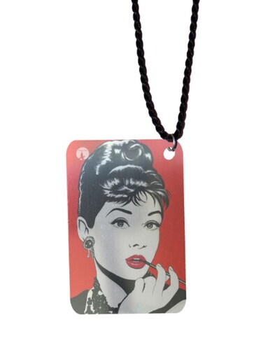 Pop Art Printed Car Mirror Pendant