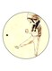 Girl Printed Fridge Magnet Beige/Brown 5.5cm
