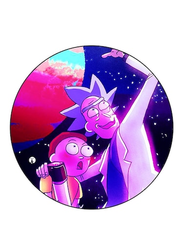 Rick And Morty Printed Fridge Magnet Multicolour