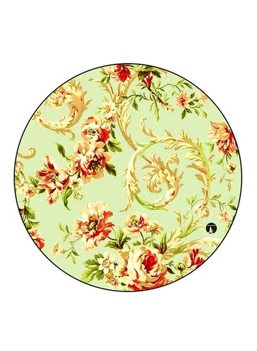 Vintage Art Printed Fridge Magnet Round Multicolour