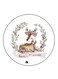 Deer Printed Fridge Magnet Round Multicolour