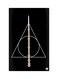 Printed Fridge Magnet Black 8.5x0.4x5.5cm
