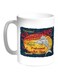 A Swordfish Printed Coffee Mug White/Red/Yellow 11ounce
