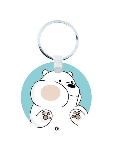 We Bare Bear Wooden Keychain