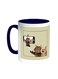 Silvie Picture - Cats Printed Coffee Mug Blue/White 11ounce
