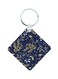 Flowers Printed Wooden Keychain
