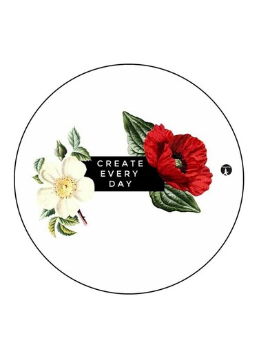 English Phrases Printed Fridge Magnet Multicolour