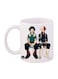 My Hero Academia Printed Mug White/Blue/Green 12ounce