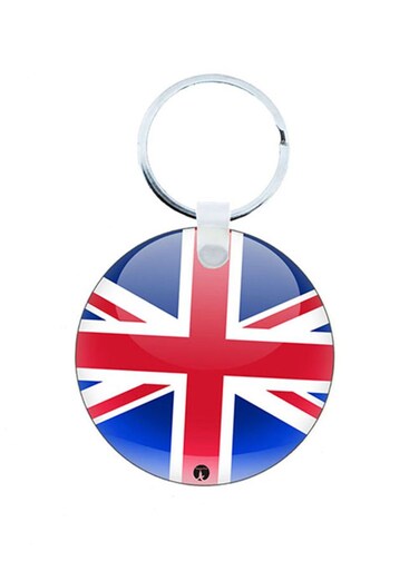 British Flag Wooden Keychain