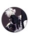 Anime Naruto Printed Fridge Magnet Round Multicolour