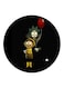 Cartoon Printed Fridge Magnet Black/Red/Yellow 5.5cm