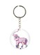 Double Sided Elephant Printed Keychain