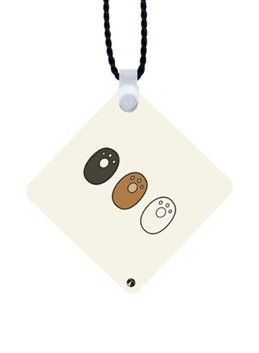 We Bare Bears Printed Car Mirror Pendant