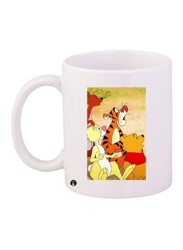 Winnie-The-Pooh Printed Coffee Mug White/Yellow/Black