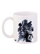Cartoon Printed Coffee Mug White/Grey/Black 11ounce