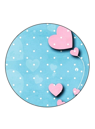Hearts Printed Fridge Magnet Multicolour