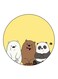 We Bare Bears Printed Fridge Magnet Round Multicolour