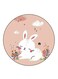 Rabbit Printed Fridge Magnet Multicolour