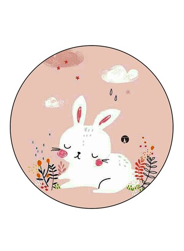 Rabbit Printed Fridge Magnet Multicolour