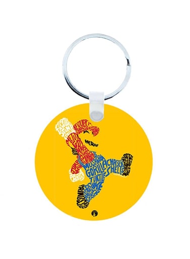 Super Mario Wooden Keychain