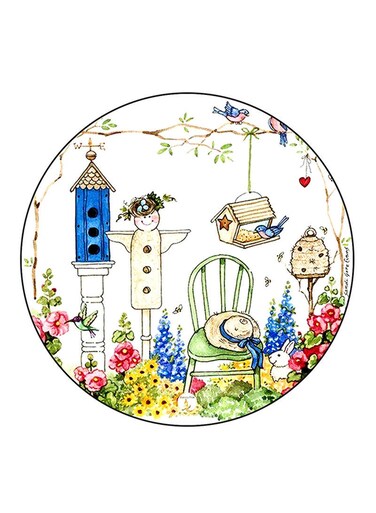 A Garden Printed Fridge Magnet Multicolour