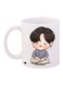 Cartoon Printed Coffee Mug White/Beige/Grey 11ounce