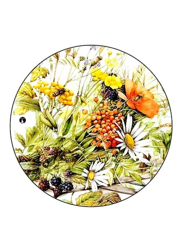 Flowers Printed Fridge Magnet Multicolour