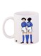 Printed Coffee Mug White/Blue/Black 11ounce