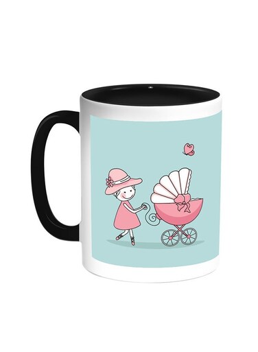 My Little Brother Printed Coffee Mug Black/White 11ounce
