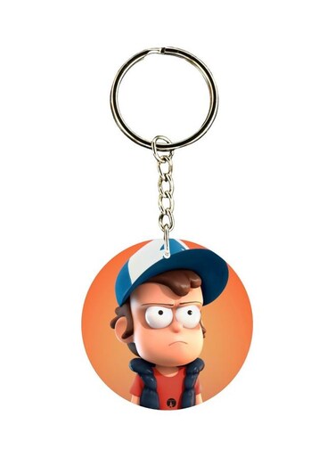 Double Sided Cartoon Printed Keychain