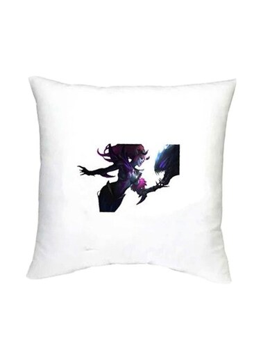 Mobile Legends Printed Decorative Cushion White/Black/Blue 16x16inch