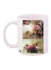Floral Printed Coffee Mug White/Pink/Green 11ounce