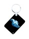 Anime Digimon Printed Keychain Blue/Black