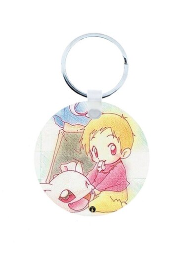 Digimon Anime Wooden Keychain