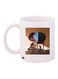 Cartoon Boy Printed Coffee Mug White/Brown/Blue 11ounce