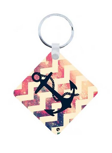 The Anchor Wooden Keychain