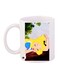 Cartoon Printed Coffee Mug White/Yellow/Blue