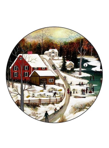 Town Printed Fridge Magnet Multicolour