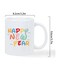 Happy New Year 2025 Ceramic Coffee Mug - Reusable, Insulated, Perfect for Coffee Lovers, Men &amp; Women White