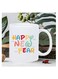 Happy New Year 2025 Ceramic Coffee Mug - Reusable, Insulated, Perfect for Coffee Lovers, Men &amp; Women White