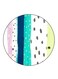 Art Printed Fridge Magnet Round Multicolour