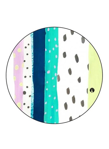 Art Printed Fridge Magnet Round Multicolour