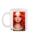 Girl Printed Coffee Mug White/Beige/Green 11ounce