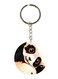 A Panda Double Side Printed Keychain