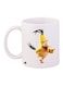 Cartoon Printed Coffee Mug White/Yellow/Black 11ounce