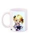 Printed Coffee Mug White/Purple/Beige 11ounce