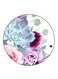 Flowers Printed Fridge Magnet Round Multicolour